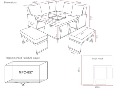 Rattan  Outdoor Furniture Rattan Dining Set Outdoor Sofa Outdoor Dining Set Garden furniture furniture sale outdoor Outdoor Fire Pit Sofa Dining Set